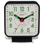 Orpat Beep Alarm Clock Plastic Square Table Clock (6.6 cm X 7.8 cm X 4 cm, Black TBB157)