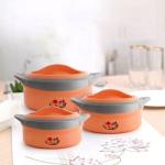 Cello Hot Feast / Solaris Orange Casserole (Set of 3)