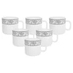La Opala Sovrana Silver Persian Coffee Mug 6 pcs