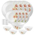 La Opala Novo Coral Charm Dinner Set 15 pcs