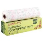 1 KG Eurowrap Food Wrapping Paper Eco-Friendly | Kitchen Roll |Butter Paper Roll | Food Wrap Roll|Butter Paper | No Added Wax|Microwave & Oven Safe|Non-Stick|Roti Wrap|100% Organic & Hygienic|Wrapping Food | Food Wrap Paper |Kitchen Paper Roll |Food Paper