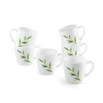 CELLO Ricca Mug 6 Pcs Set | Cups for Tea,Coffee,Espressoc| Thermal Resistant | Light Weight | Bamboo Grove | 180ml