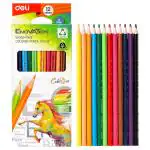 Deli Enovation Wood Free Colored Pencil 12 pcs C113-12 - Design/colour may vary
