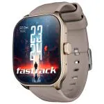 Fastrack Limitless FS1 Pro Smartwatch, Dull Gold & Beige
