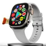 Fire-Boltt Oracle wristphone 4.97 cm Large Display, 4G SIM, LTE, WiFi, Android OS, Play Store Unlimited Apps, GPS Smartwatch, Cloud Whisper