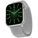 Fire-Boltt LUMOS Pro Stainless Steel Mesh Luxury Smart Watch with 1.91 inch Large Display, Bluetooth Calling, Voice Assistant, 100+ Sports Modes (Silver-M)