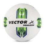 Vector X Football Horizon Rubber Moulded Size 5 White Green
