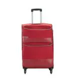 VIP Medium Check-in Suitcase (68 cm) 4 Wheels - Essencia Polyester Softsided Check-in Luggage Smooth Spinning Wheels 69cm Red - Red