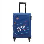 Skybags Levelup 4W STR Blue Luggage Suitcase - 53.5 cm
