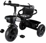 Mommers LitToy Lite Tricycle for Kids|Baby Trikes|Tricycle with Seat Belt & Detachable Bell|Age Group 2 to 5 Years MM_7005 (Black)