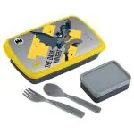 Nakoda Assorted Printed Plastic Witty Jumbo Lunch Box 900 ml - Design / Colour may vary