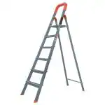 ESKAI INDIA 6 Step (5+1) Orange Hybrid Heavy Duty Foldable Durable Ladder with Platform