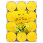 Sutra Lemon Grass Scented Tealight Candles 12 gm (Pack of 24)
