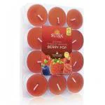 Sutra Berry Pop Scented Tealight Candles 12 gm (Pack of 24)
