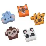 Nataraj Assorted Wild - E’s Erasers 5 pcs