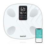 beatXP SmartPlus Prime Weight Machine with BMI & Body Fat Analyzer| Body Composition Scale with 15 Body Parameters | High Precision Sensors & Bluetooth App Sync 12 Months Warranty (White)