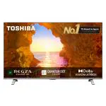 TOSHIBA 139.7 cm (55 inches) 4K Ultra HD Smart QLED TV, 55C450ME, Silver