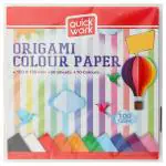 Quickwork Origami Colour Paper 15x15 cm 50 pcs (Design/colour may vary)