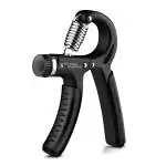 Fitness Mantra 10KG To 40KG Weight Adjustable Hight Quality Hand Gripper for Men & Women |Hand Grip|Finger Exerciser|Power Gripper|Hand Exerciser Equipment|Hand Strengtheners [Black Color] , Fitness Accessories