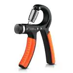 Fitness Mantra 10KG To 60KG Weight Adjustable Hight Quality Hand Gripper for Men & Women |Hand Grip|Finger Exerciser|Power Gripper|Hand Exerciser Equipment|Hand Strengtheners [Orange Color] , Fitness Accessories