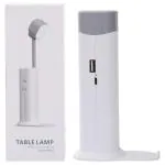 Cubent Multifunctional Rechargeable Emergency Light | Dual Mode - Torch & Table Lamp | Portable Light | 3-Step Dimming | 3000 mAh Li-Ion Battery | in-built Power Bank | White, Pack of 1