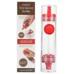 Cubent 2 in 1 Cooking Herbs Spice Oil Soy Sauce Vinegar Dispenser Sprayer 2 Way Kitchen Bottles and Tools (Multicolour)