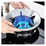 Cubent Silver Gas Saver Burner Stand Gas Chula Burner Gas Saver Stand Jali Ring Fire & Windproof Energy Saving, Gas Chula Support Stand 4 Legs Supported For Indian Gas 0.7mm (Pack Of 2) Silver