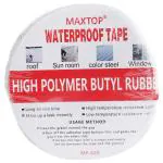 Cubent Leakage Repair Waterproof Tape for Pipe Leakage Roof Water Leakage Solution Aluminium Foil Tape Waterproof Adhesive Tape Sealing Butyl Rubber Tape for Leakage (5CM*5M (Pack Of 1))