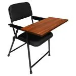 Aulki Ambition Heavy Duty Study Chair with Desklet Writing Pad with Black Cushion (For All Ages)