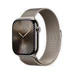 Apple Watch Series 10 GPS + Cellular 46 mm Natural Titanium Case with Natural Milanese Loop - M/L