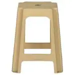 Nilkamal Marble Beige Plastic Stool 38x38x47 cm