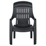 Nilkamal Relax Black Plastic Weekender Chair 59.5x76.5x87.8 cm