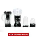 Wonderchef Nutri-Blend CKM Black Juicer and Blender 400 W