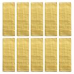 Story At Home Yellow Cotton Face Towel 30x30 cm (Set of 10)