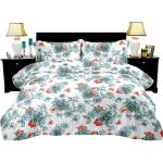 Bella Casa Amore Grey Printed Poly Cotton Double Bed Sheet with 2 Pillow Covers 254x229 cm (Design 6)