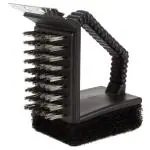 Hokipo 3 in 1 Steel Plastic and Metal BBQ Grill Cleaning Handy Brush With Scrapper