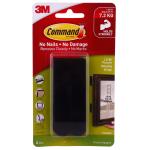 3M Command Black (L) Picture Hanging Strip (Set of 4)
