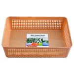 SJC Royal Brown Multi Purpose Plastic Basket 3 L