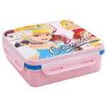 Disney Cinderella Princess Pink Square Plastic Lunch Box