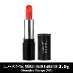 Lakme Absolute Matte Revolution Lip Color, Obsessive Orange (401) 3.5 g
