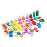 Webby's Wooden Number & Count Shape Matching Toy (0-3 Yrs)