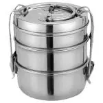 Neelam Dura Hot 3 Container Tiffin Box 8 inch