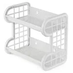 Cello Singapore Granite White Plastic Storage Shelf 24.5x23.5x16 cm