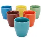 Roxx Sunshine Assorted Colour Ceramic Kulhar 190 ml (Set of 6)