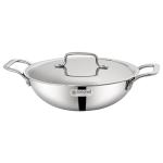 Coconut Triply Stainless Steel Kadai with Lid 2.5 L