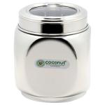 Coconut Square Stainless Steel Small Canister 800 ml (E19)
