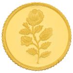 Reliance Jewels Flower Round Gold 24 KT 999 1 GM Coin