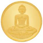 Reliance Jewels Mahavir Ji Round Gold 24 KT 999 2 GM Coin