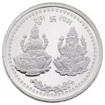 Reliance Jewels Laxmi-Ganesh Silver (999) 10 GM Coin
