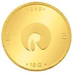 Reliance Jewels RL Gold 24 KT (999) 10 GM Coin